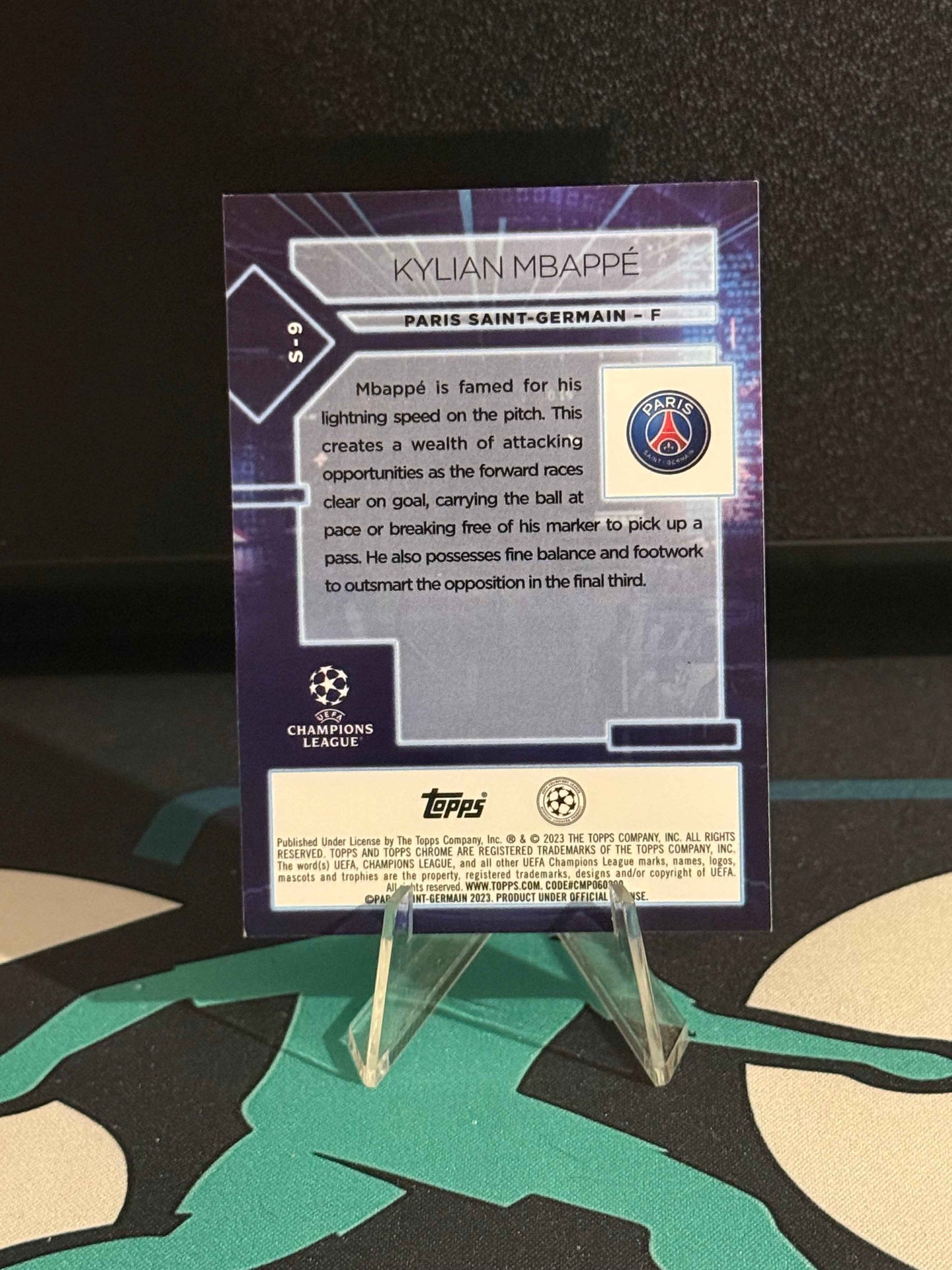 2022/2023 Topps Chrome UCC Kylian Mbappe Specimen