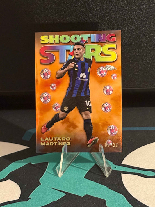 2023/2024 Topps Chrome UCC Lautaro Martinez Shooting Stars Orange Parallel /25