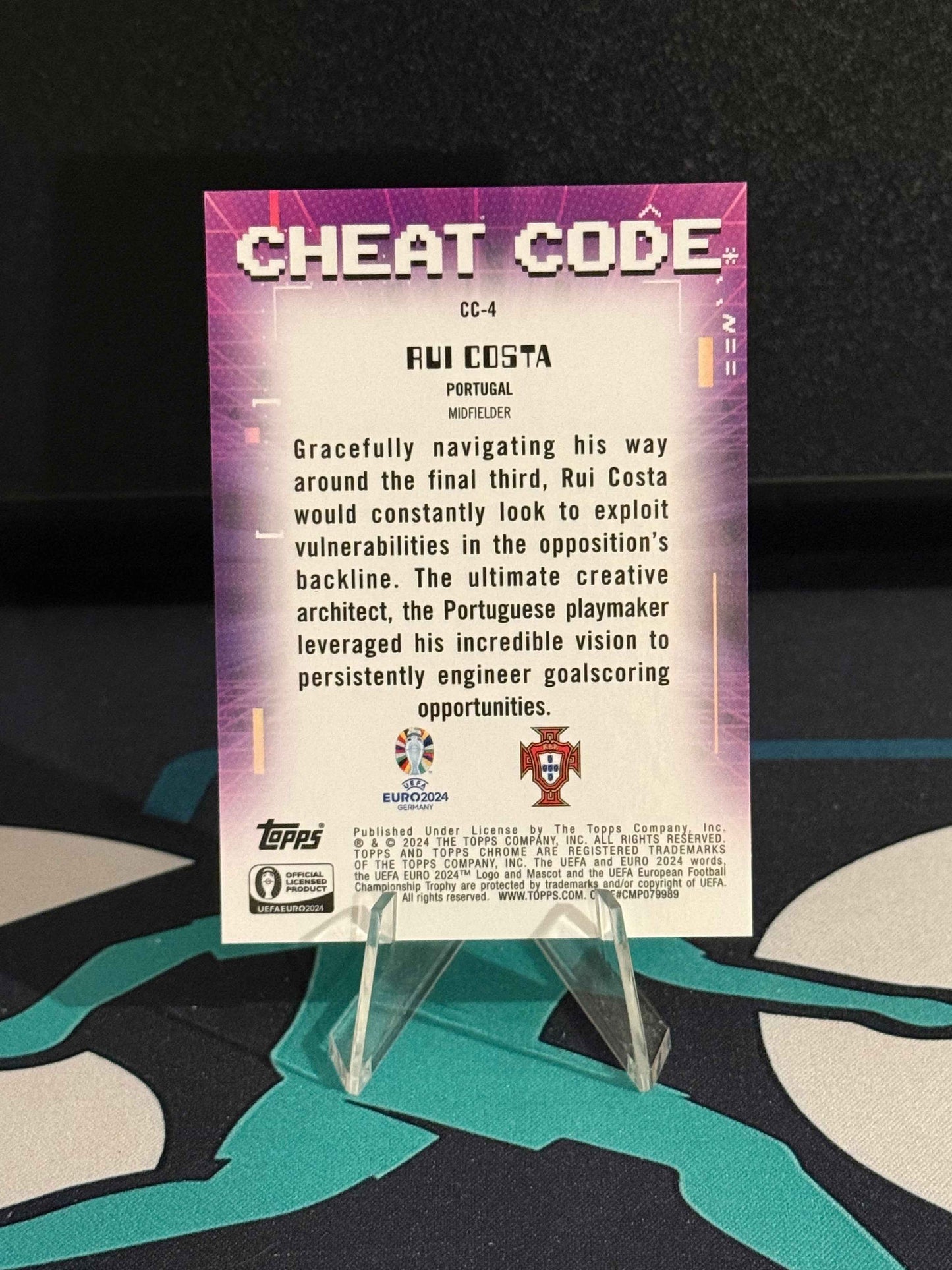 2024 Topps Chrome EURO 2024 Rui Costa Cheat Code Blue Parallel /150