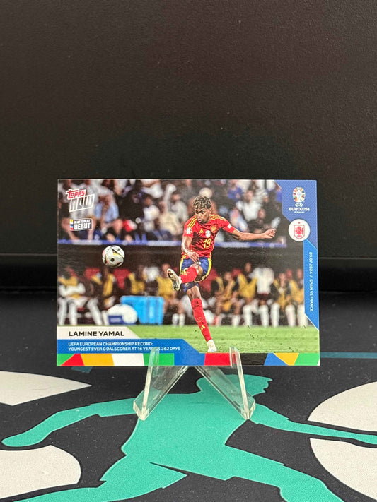 2024 Topps Now EURO 2024 Lamine Yamal RC #54 (Youngest ever Goalscorer)