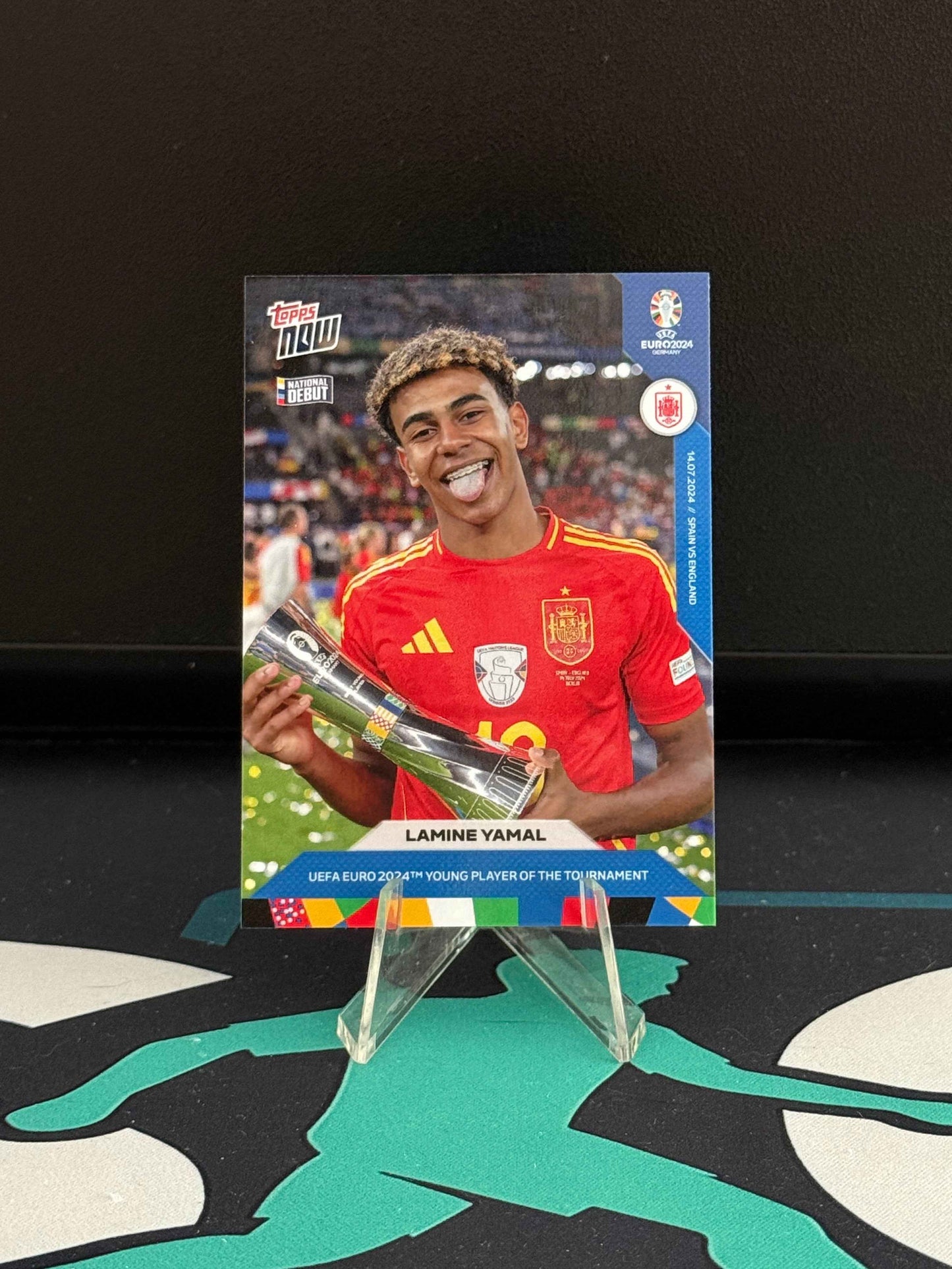 2024 Topps Now EURO 2024 Lamine Yamal RC #62 (Young Player of the Tournament)