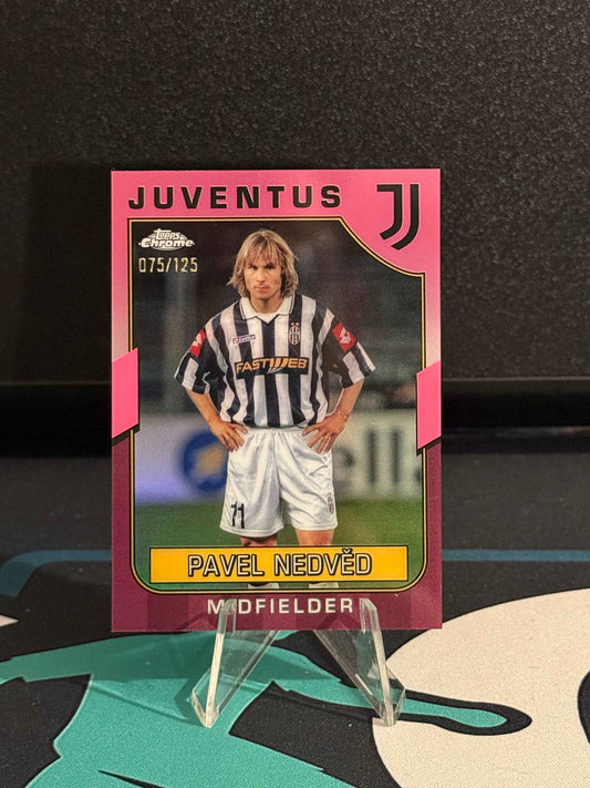 2022/2023 Topps Chrome Juventus Pavel Nedved Pink Parallel /125