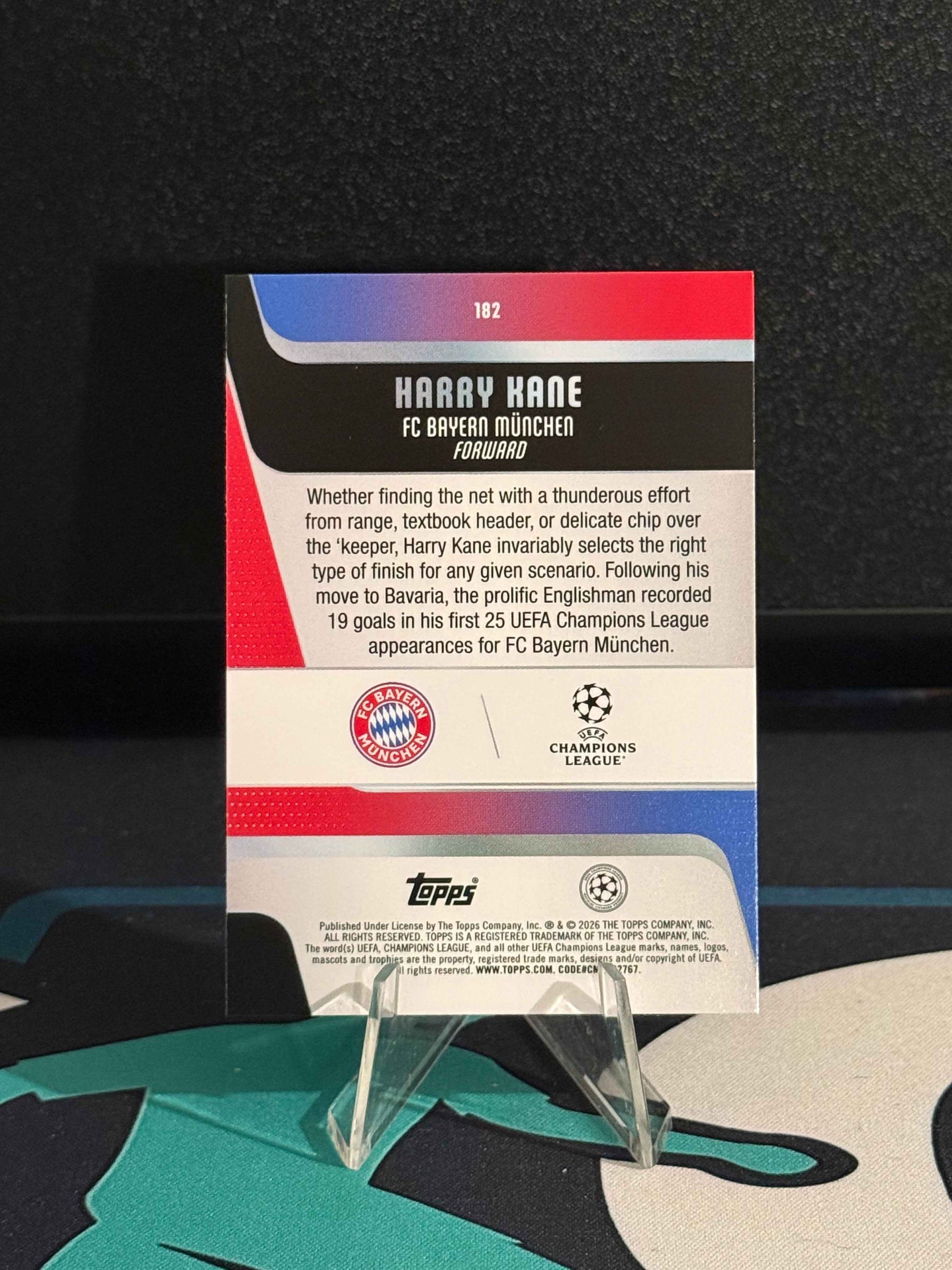 2025/2026 Topps Flagship UCC Harry Kane Purple Parallel /250
