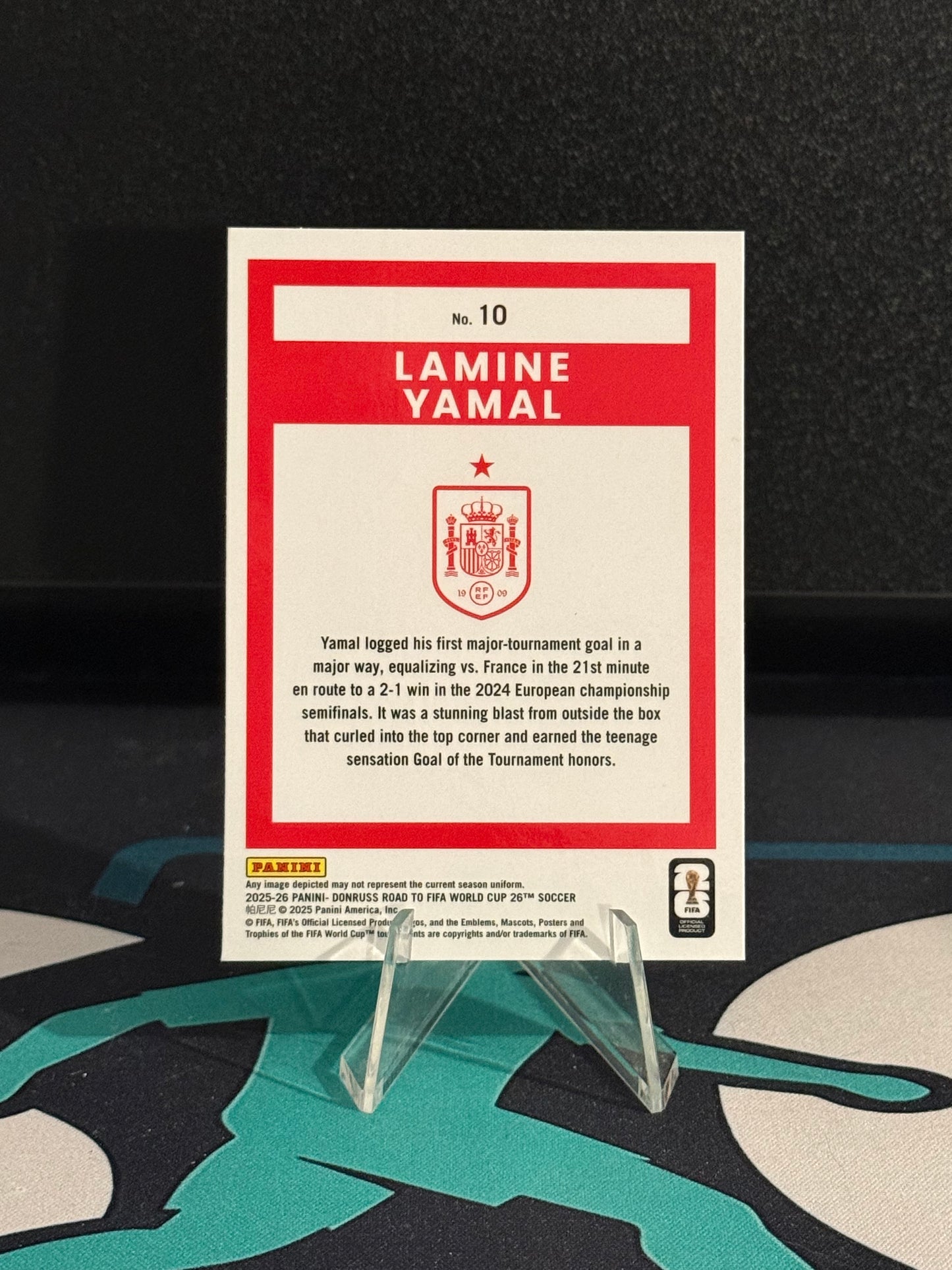 2025/2026 Panini Donruss Road to FIFA World Cup Lamine Yamal Optic