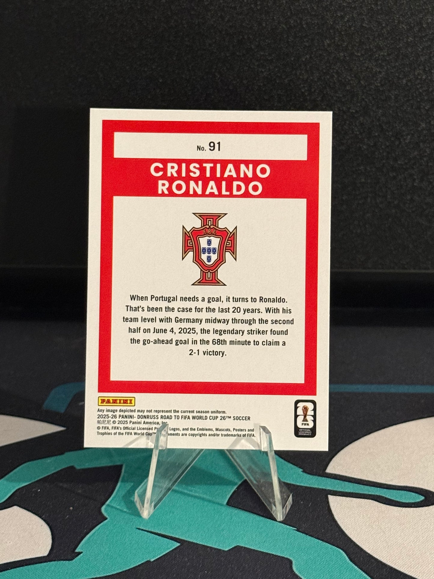 2025/2026 Panini Donruss Road to FIFA World Cup Cristiano Ronaldo