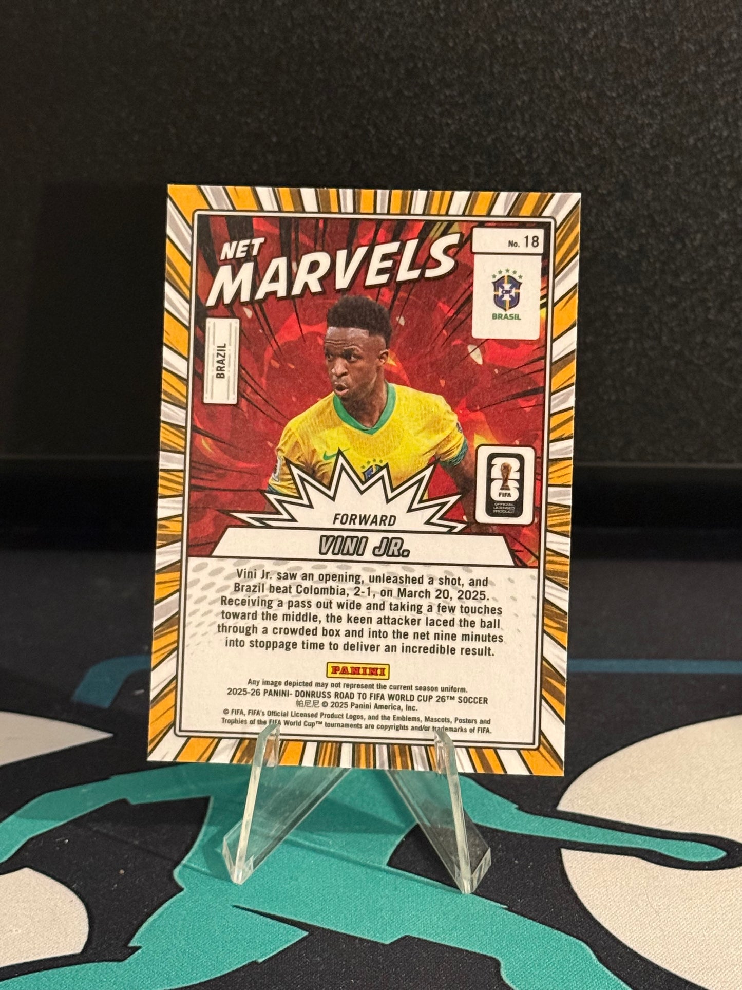 2025/2026 Panini Donruss Road to FIFA World Cup Vini Jr. Marvels