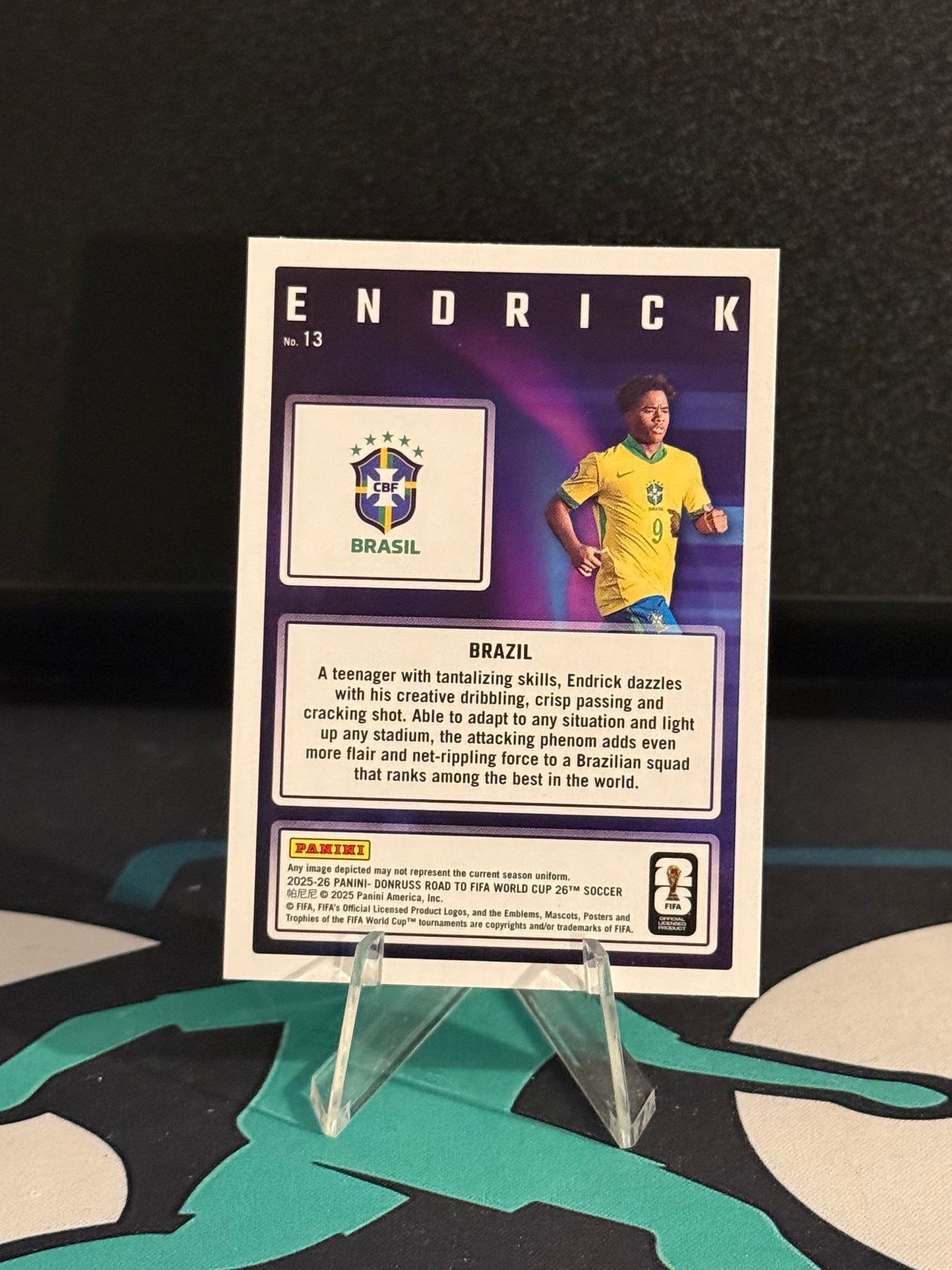 2025/2026 Panini Donruss Road to FIFA World Cup Endrick Magicians Red Parallel