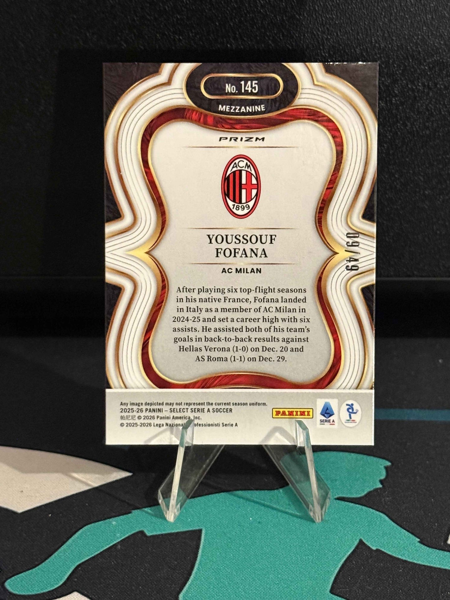 2025/2026 Panini Select Serie A Youssouf Fofana Winter Camo Parallel /49