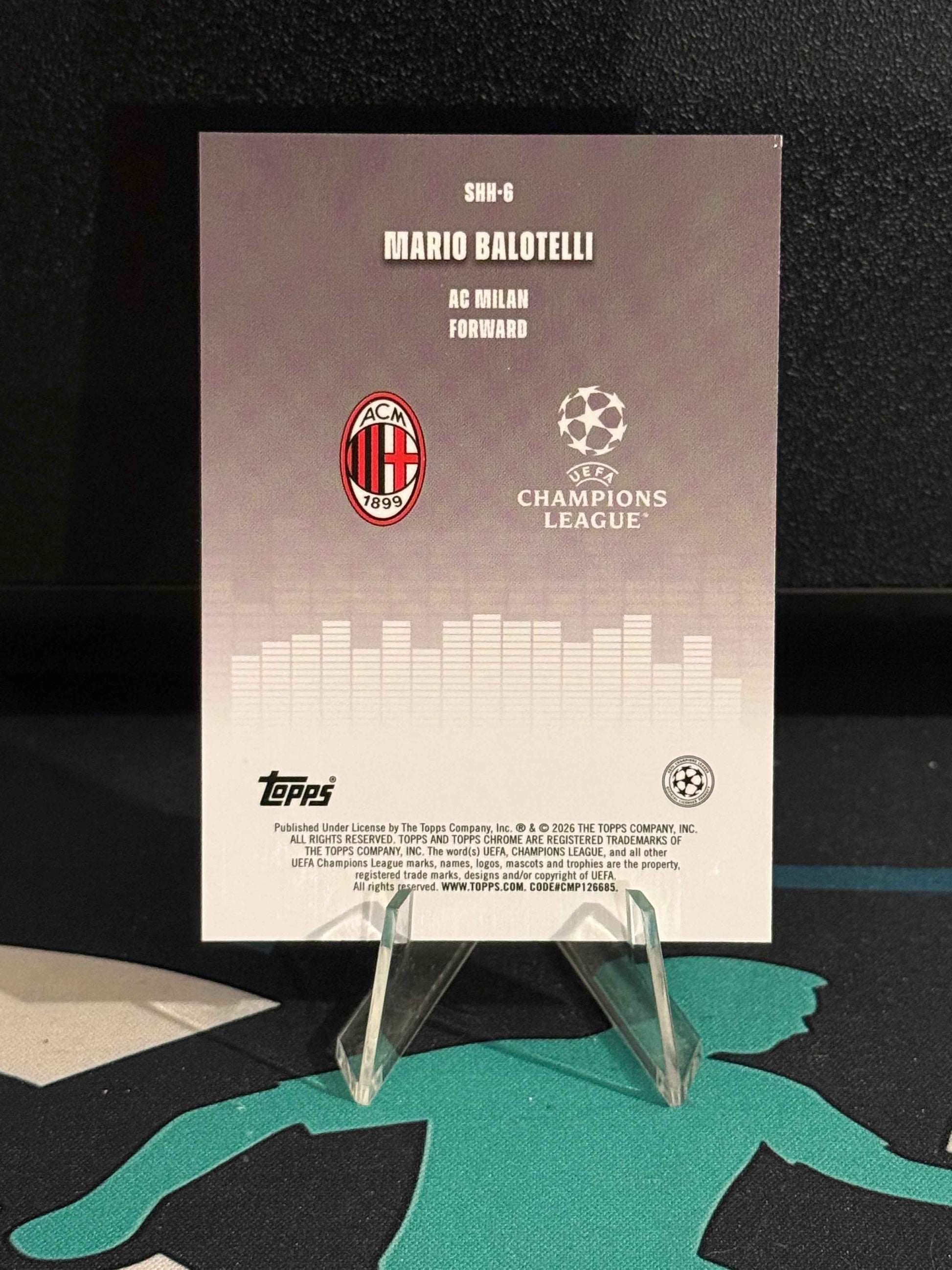2025/2026 Topps Chrome UCC Mario Balotelli Silenced