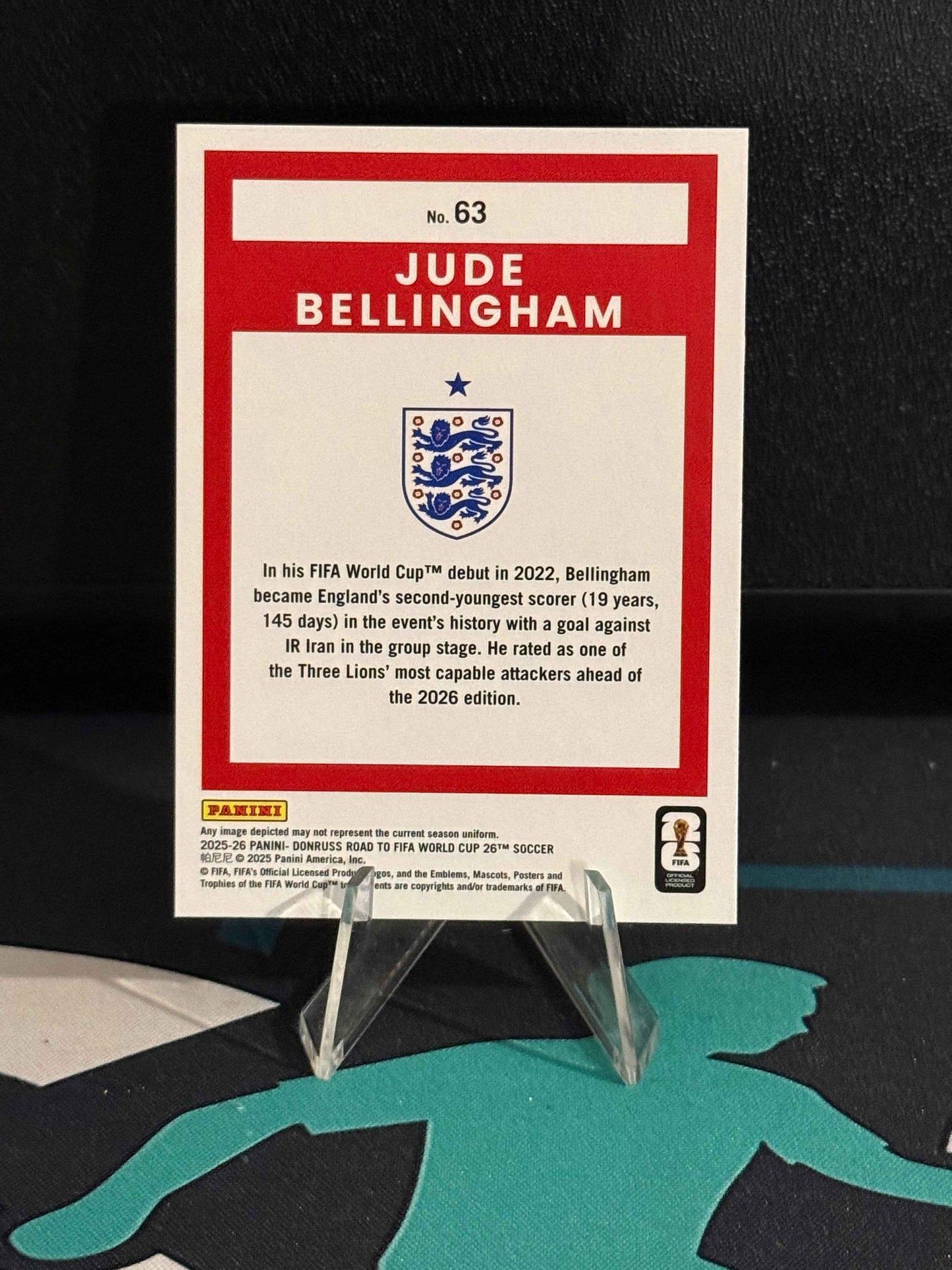 2025/2026 Panini Donruss Road to FIFA World Cup Jude Bellingham Bronze Parallel
