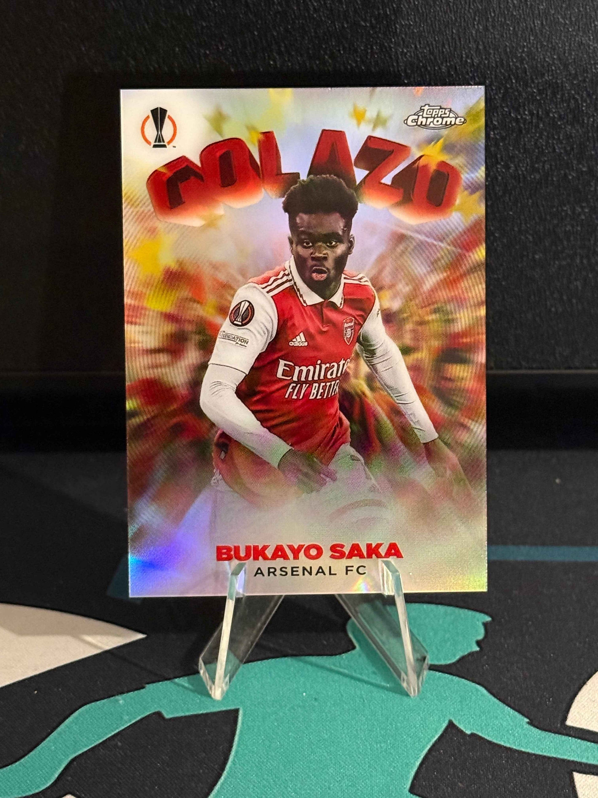 2022/2023 Topps Chrome UCC Bukayo Saka Golazo