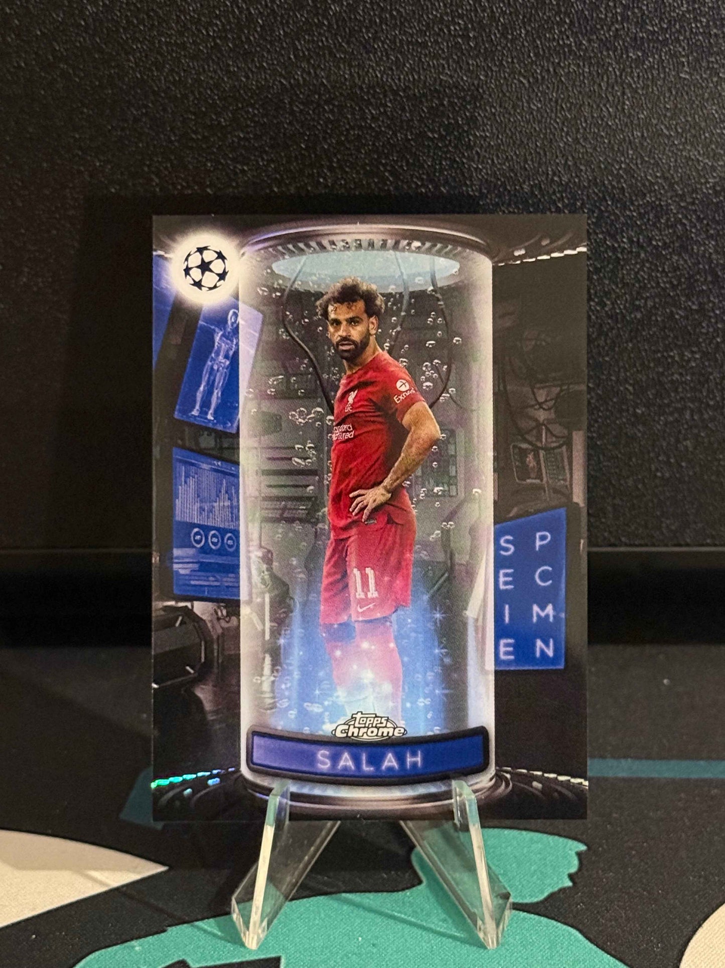 2022/2023 Topps Chrome UCC Mohamed Salah Specimen