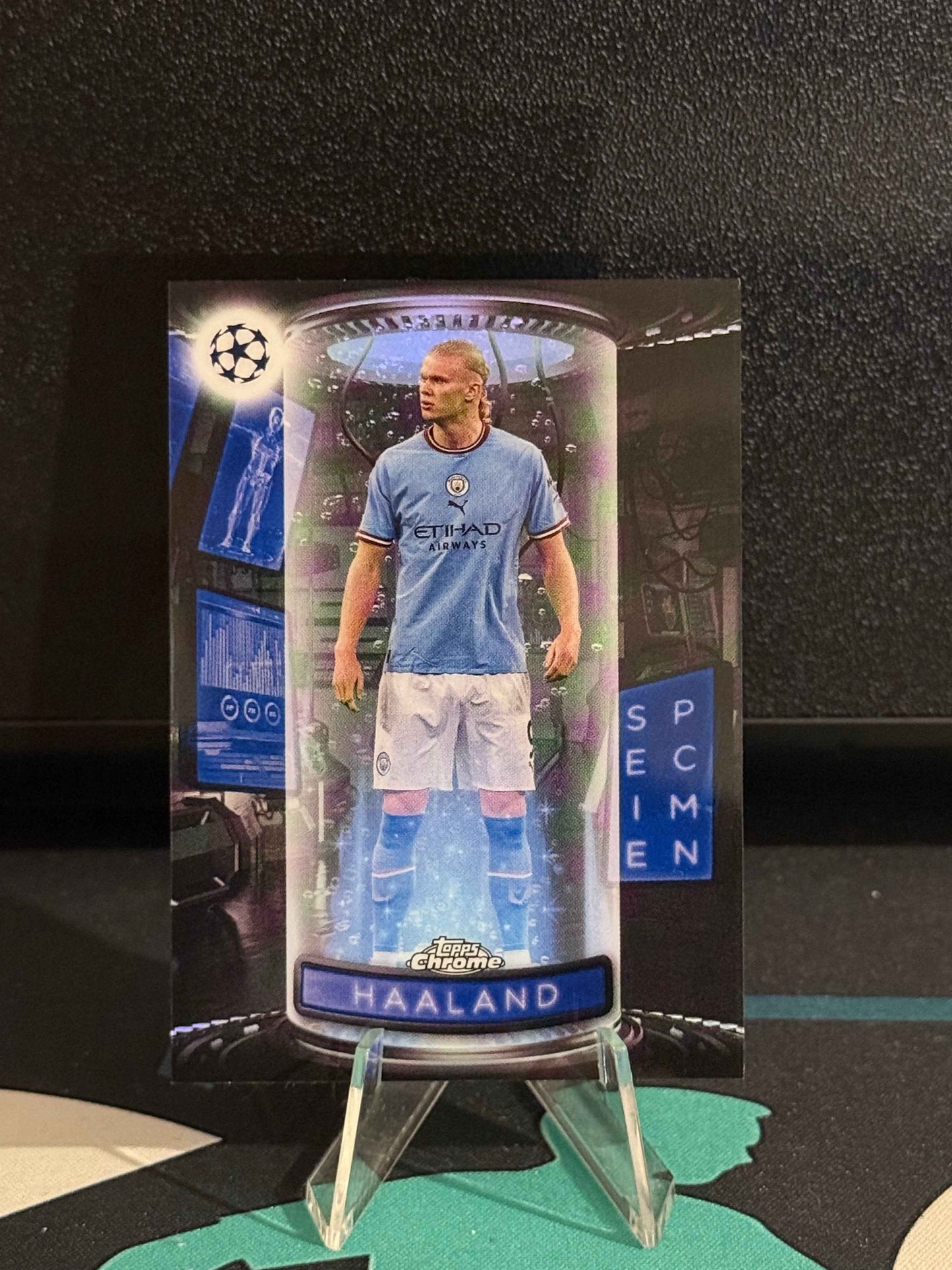 2022/2023 Topps Chrome UCC Erling Haaland Specimen