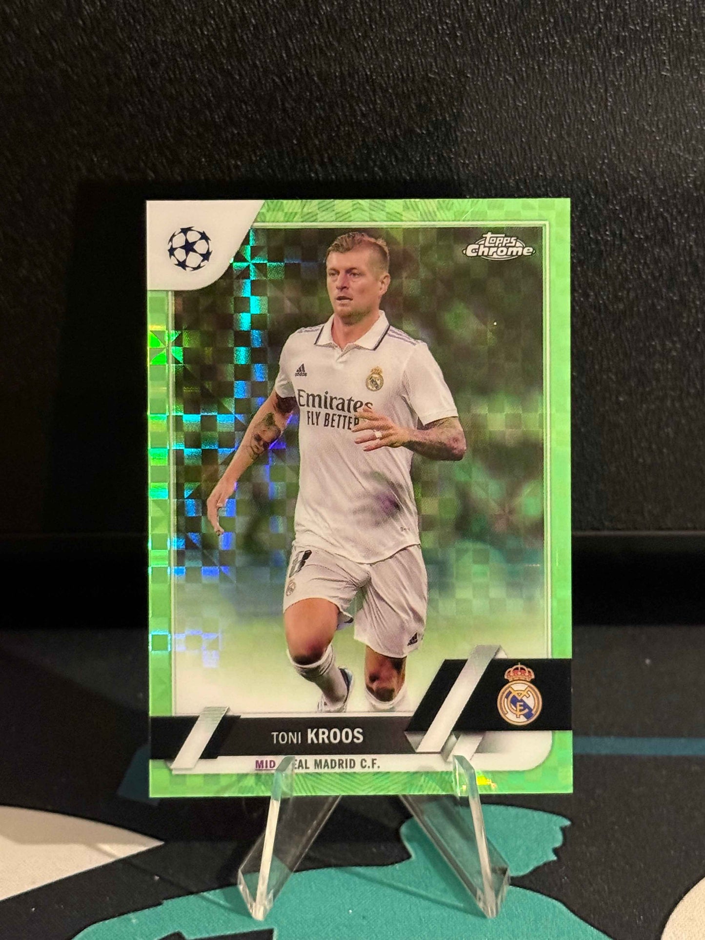 2022/2023 Topps Chrome UCC Toni Kroos Neon Green X-Fractor Parallel /399