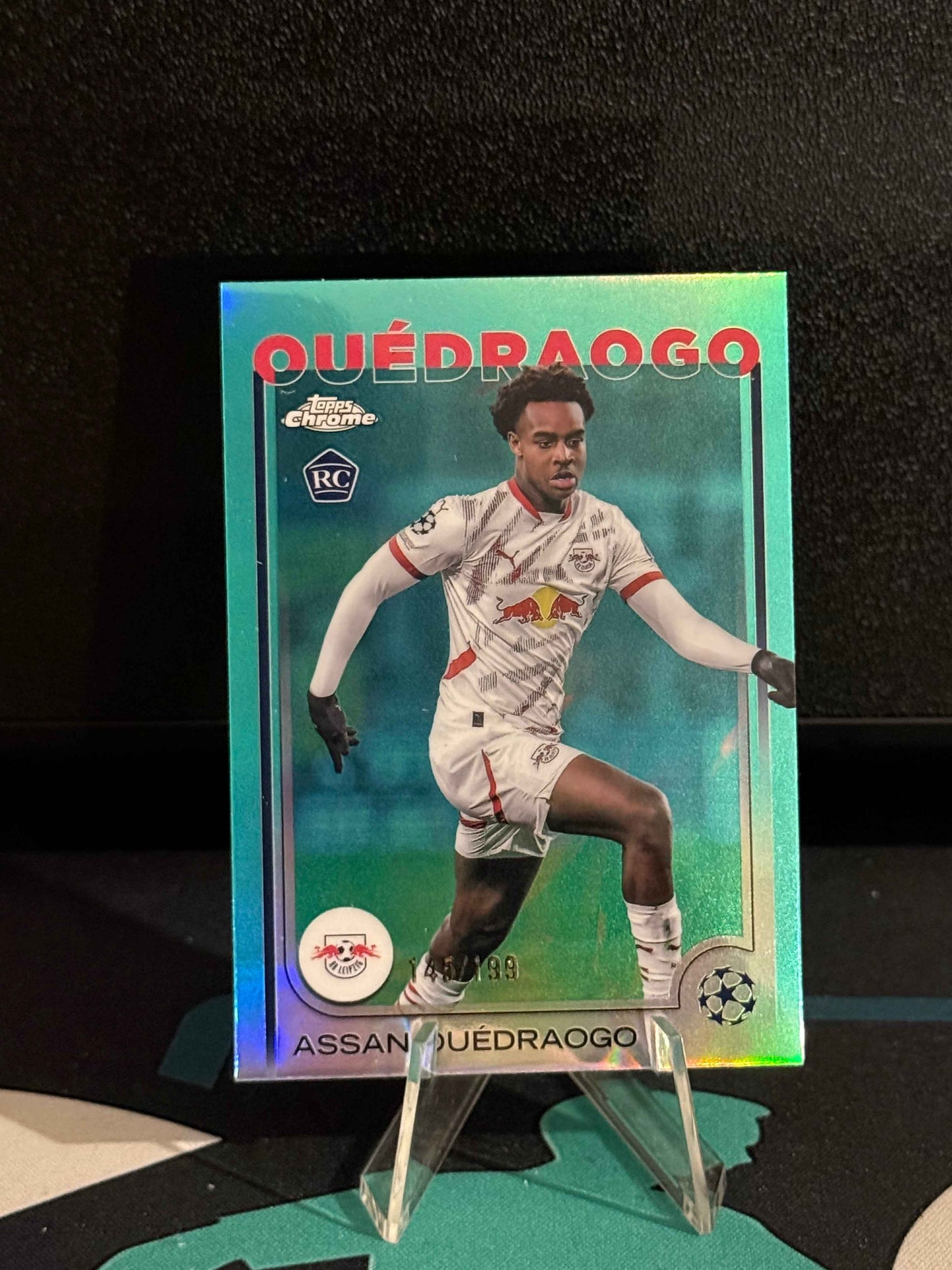 2024/2025 Topps Chrome UCC Assan Ouedraogo RC Aqua Parallel /199