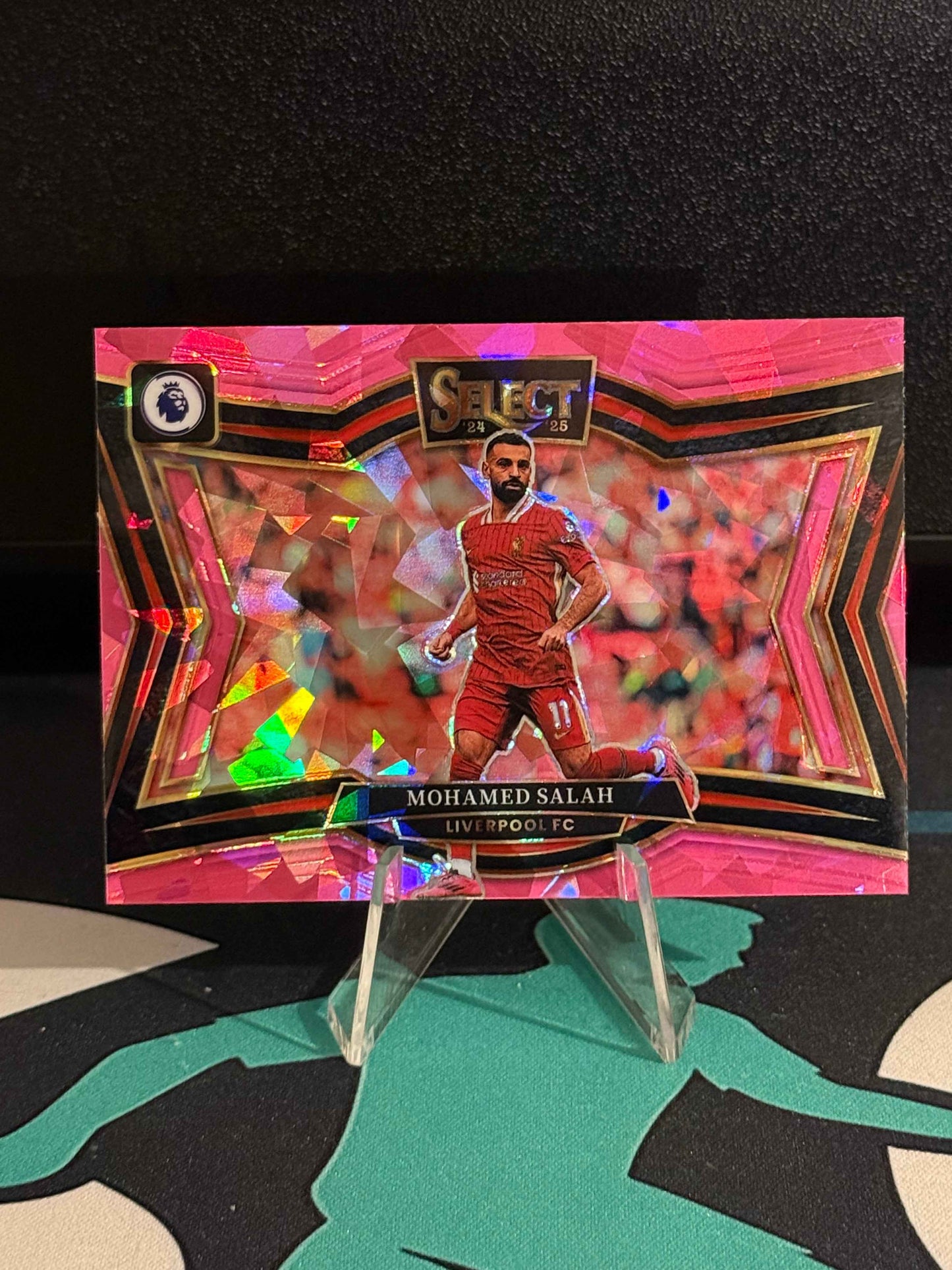 2024/2025 Panini Select EPL Mohamed Salah Pink Ice Parallel Field Level