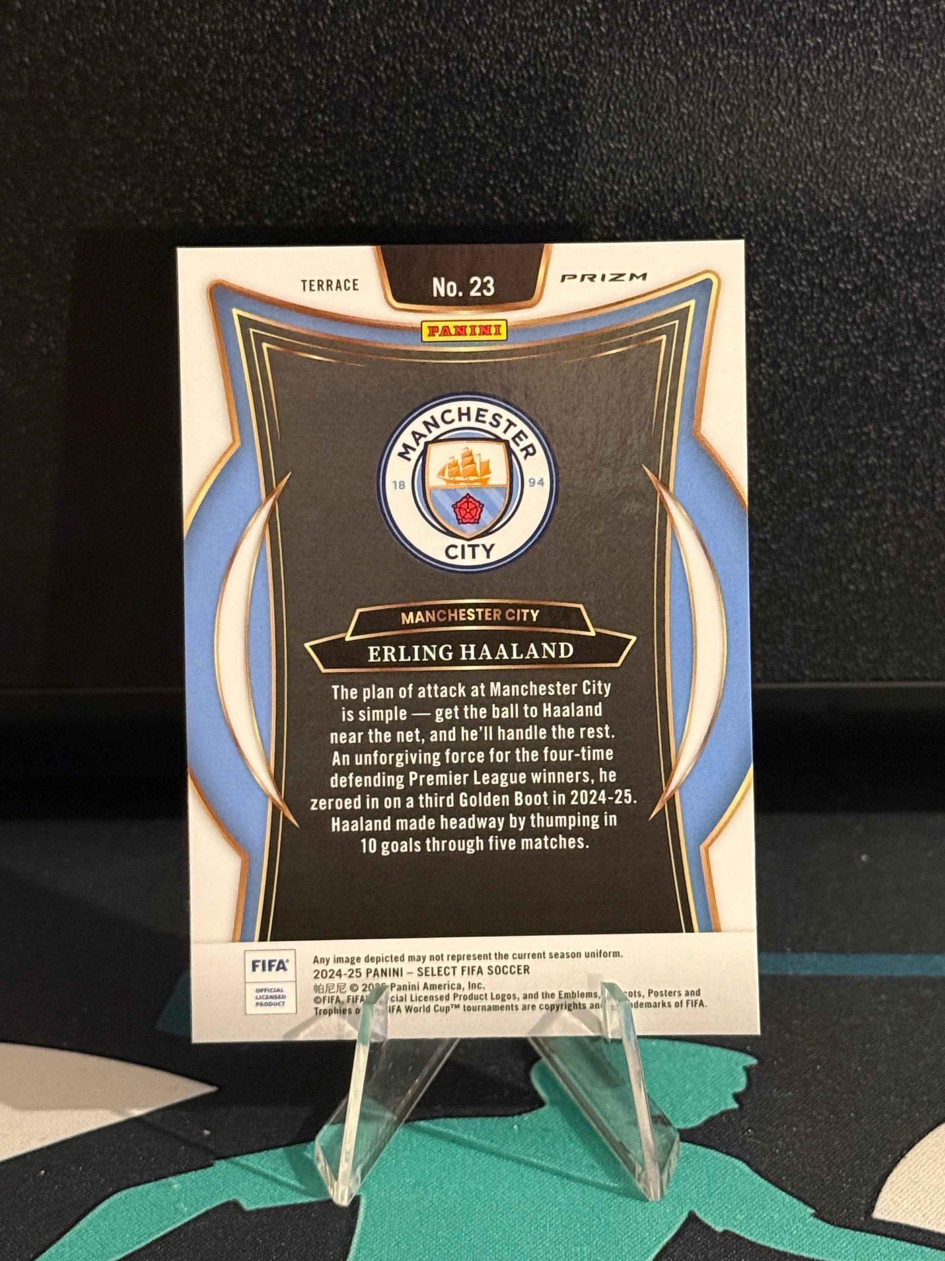2024/2025 Panini Select FIFA Erling Haaland Purple Mojo Parallel