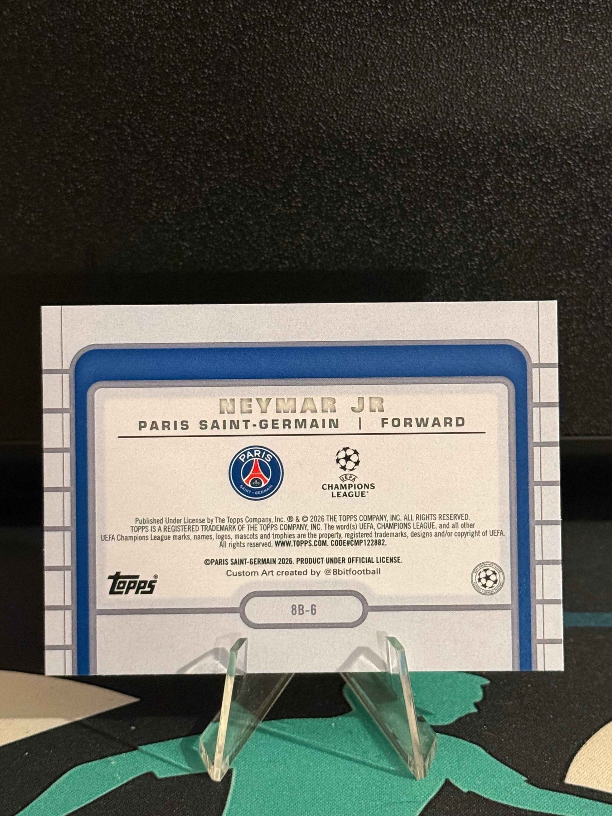 2025/2026 Topps Flagship UCC Neymar 8Bit Shots