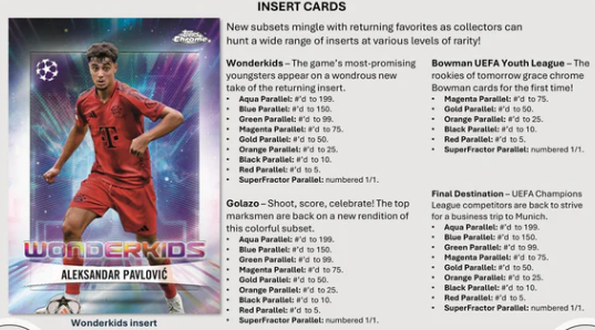 2024-25 Topps Chrome UEFA Club Competitions Value Box