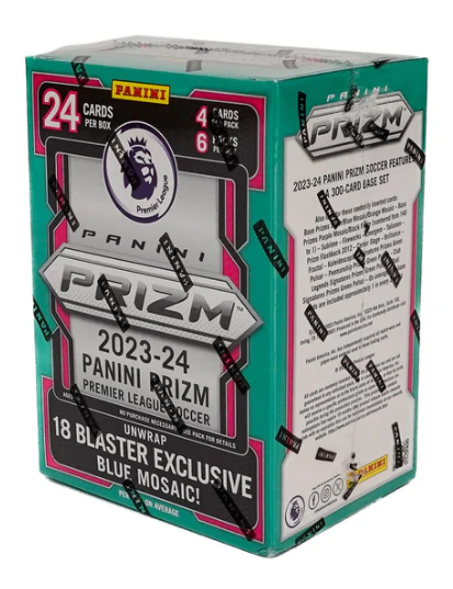 2023/24 Panini Prizm Premier League EPL Soccer 6-Pack Hobby Blaster (Blue Mosaic Prizms!)